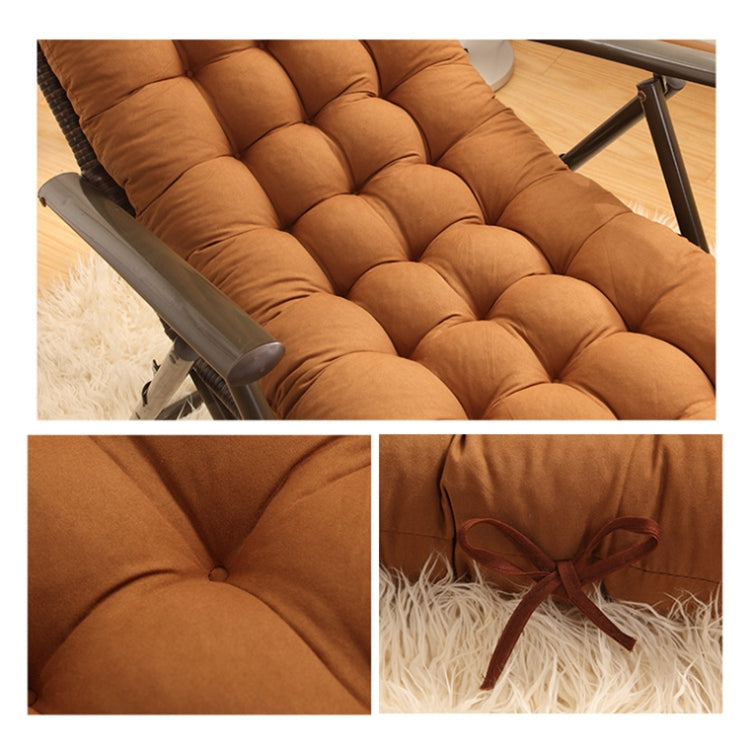 175x48x8cm Thickened Soft Home Recliner Cushions Garden Rocking Chair Cushions(Light Coffee) - Cushions & Pillows by buy2fix | Online Shopping UK | buy2fix