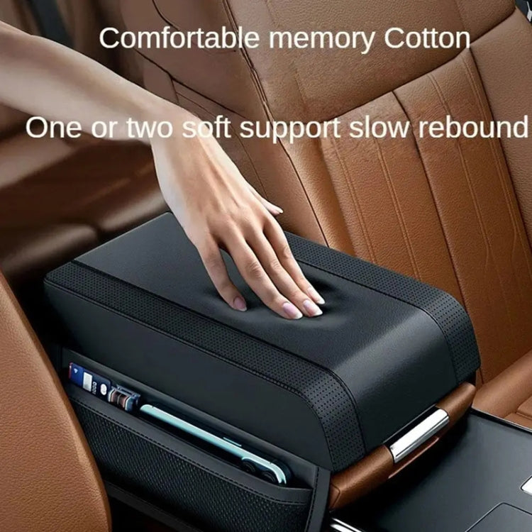 Car Armrest Box Heightening Pad Memory Foam Elbow Support(Dark Brown) - Stowing Tidying by buy2fix | Online Shopping UK | buy2fix