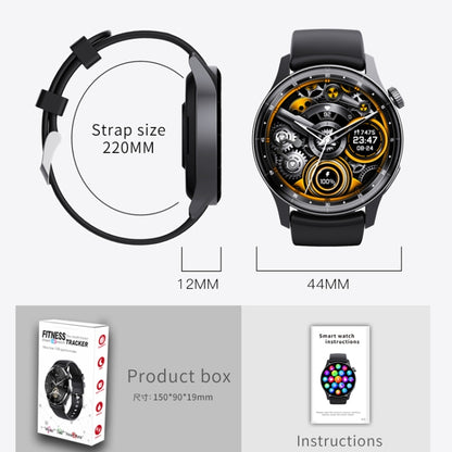 F207 Smart Watch 1.35-Inch Narrow Edge Screen Supports Bluetooth Calls / 24H Health Monitoring / 150+ Sports Modes, Color: Black Silicone - Smart Watches by buy2fix | Online Shopping UK | buy2fix