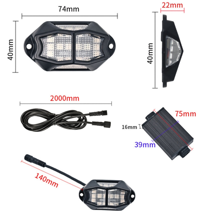 10 in 1 Car Chassis Light RGB Colorful Atmosphere Light - Atmosphere lights by buy2fix | Online Shopping UK | buy2fix