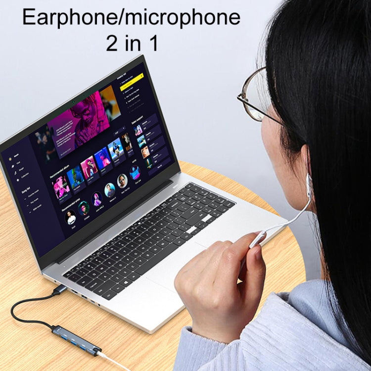 JINGHUA N800 Drive Free Sound Card Computer To Docking Station With Audio Interface, Interface: USB - USB Sound by JINGHUA | Online Shopping UK | buy2fix