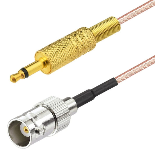 30cm BNC Female To 3.5mm Male Stereo Adapter Coaxial Power Audio RG316 Cable - Connectors by buy2fix | Online Shopping UK | buy2fix