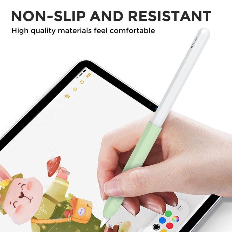 For Apple Pencil 1&2 AhaStyle PT182 Silicone Protective Grip Cover(Orange) - Pencil Accessories by AhaStyle | Online Shopping UK | buy2fix