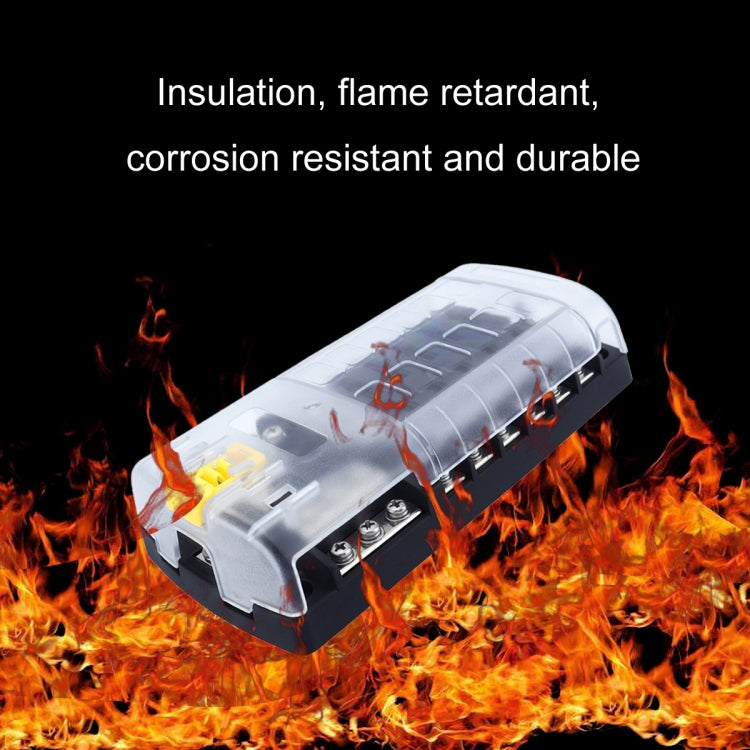 RV Yacht 12-way LED Insulated Flame-retardant Fuse Holder Box with Wire(Configuration 3) - Fuse by buy2fix | Online Shopping UK | buy2fix