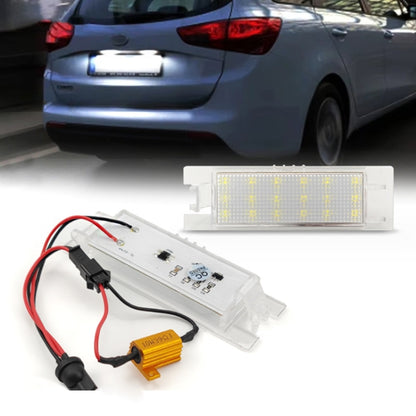 2pcs For Opel ZafiraB / ASTRA / CORSA LED License Plate Light - License Plate Lights by buy2fix | Online Shopping UK | buy2fix