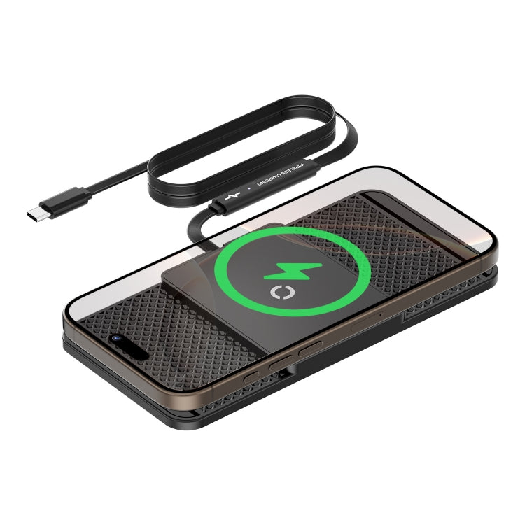 Avoid Camera Universal Car Wireless Charger Anti-slip Mat(TYPEC Interface 1m) - Wireless Charging Pads by buy2fix | Online Shopping UK | buy2fix