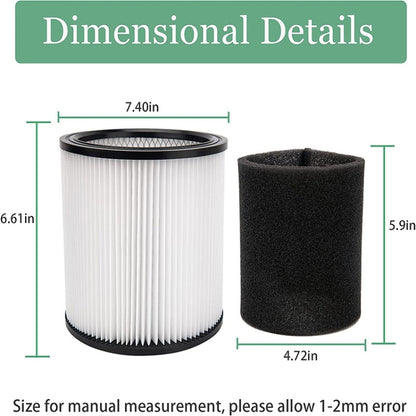 For Shop-Vac 90350 90304 90333 Vacuum Cleaner Accessories 1 Filter - Other Accessories by buy2fix | Online Shopping UK | buy2fix