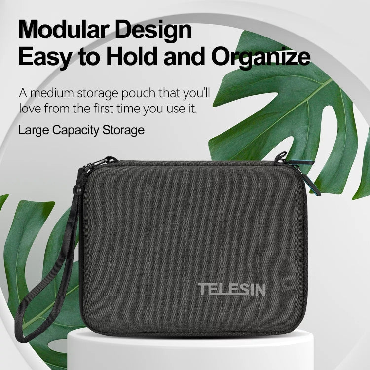 TELESIN Sports Camera Accessories Storage Bag For GoPro HERO / DJI Action / Insta360 etc. - Carry Cases by TELESIN | Online Shopping UK | buy2fix