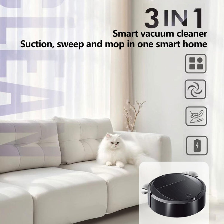 Intelligent Sweeper Robot Home Automatic 3 In 1 Integrated Cleaning Machine Vacuum Cleaner, Style: Battery White - Robot Vacuum Cleaner by buy2fix | Online Shopping UK | buy2fix