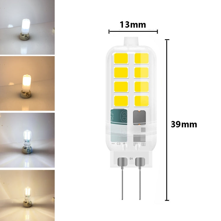 G4 AC/DC12V 3W Flicker-free Replacement LED Halogen Lamp Beads, Light Color: Cold White(Transparent Cover) - LED Blubs & Tubes by buy2fix | Online Shopping UK | buy2fix