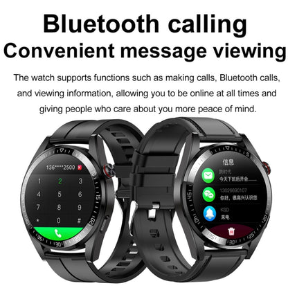 1.43 inch AMOLED Screen Smartwatch Heart Rate Blood Pressure Monitoring Bluetooth Talking Sports Watch, Color: Black Silicone Strap - Smart Watches by buy2fix | Online Shopping UK | buy2fix