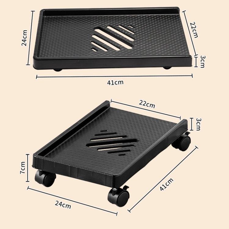 Computer Host Bracket Desktop Chassis Mobile Tray Base Heightening Rack with Pulley, Spec: Universal Wheel - Host Bracket by buy2fix | Online Shopping UK | buy2fix