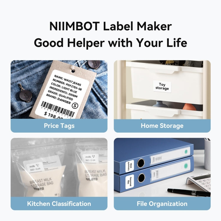 NIIMBOT Portable Bluetooth Sticker Label Thermal Printer(Worm Green English) - Printer by NIIMBOT | Online Shopping UK | buy2fix