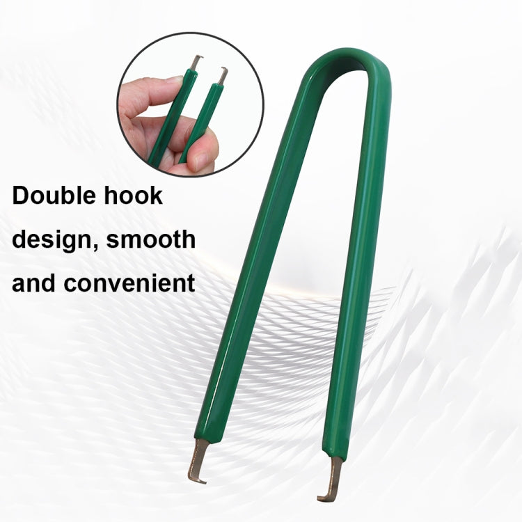 2pcs /Pack Automotive Plug-in Extraction Tweezers Automotive Repair Tool Pliers(Green) - Hand Tool Sets by buy2fix | Online Shopping UK | buy2fix