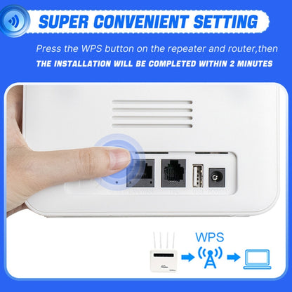 For European / Asian / African 4G CPE WiFi6 Plug-in Wireless Router Dual Port Wireless Hotspot, EU Plug(Milky White) - Wireless Routers by buy2fix | Online Shopping UK | buy2fix