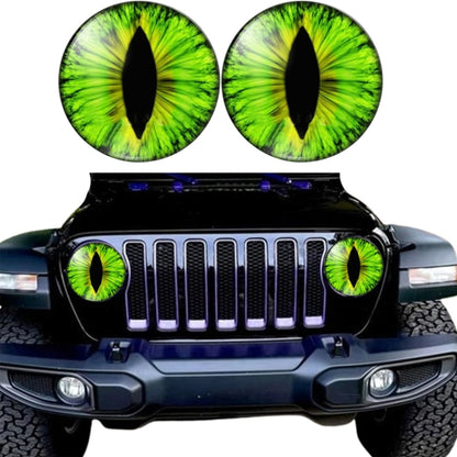 1pair Beast Eyes Headlight Decorative Stickers Off-Road Vehicle Front Lights Stereo Decals, Style: 7 - Lamp Decoration by buy2fix | Online Shopping UK | buy2fix