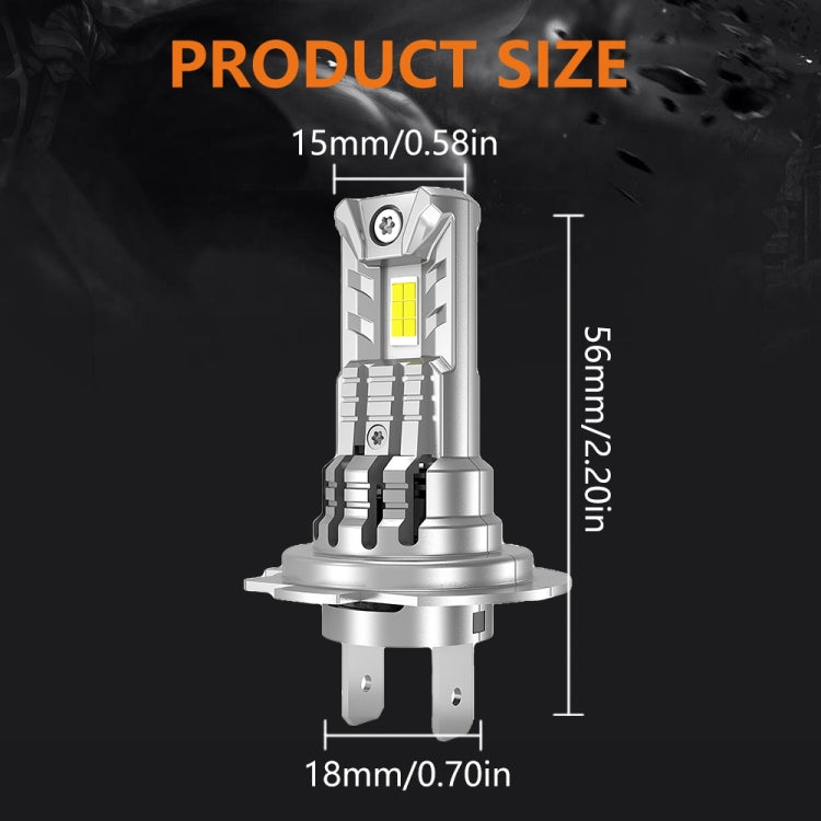 Car Universal Direct Plug LED Headlight Retrofit Bulb With Fan, Specifications: H7 - LED Headlamps by buy2fix | Online Shopping UK | buy2fix