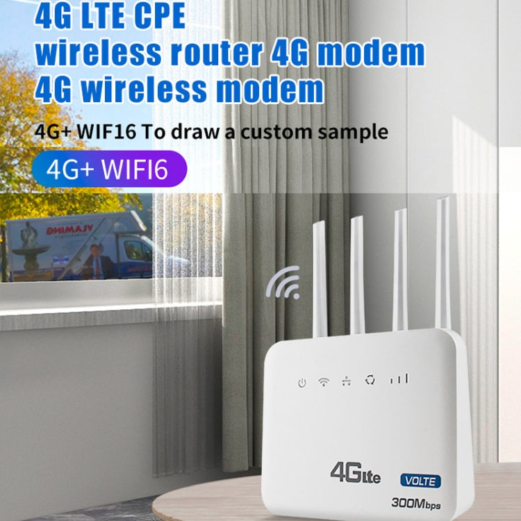 European Version 4G WiFi6 VOLTE CPE Wireless SIM Card Router With RJ45+RJ11, US Plug - Wireless Routers by buy2fix | Online Shopping UK | buy2fix