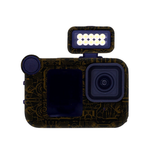 For GOPro HERO13 Black Camera Stickers Body Protective Film, Style: 10 Circuit Dark Gold - Stickers by buy2fix | Online Shopping UK | buy2fix