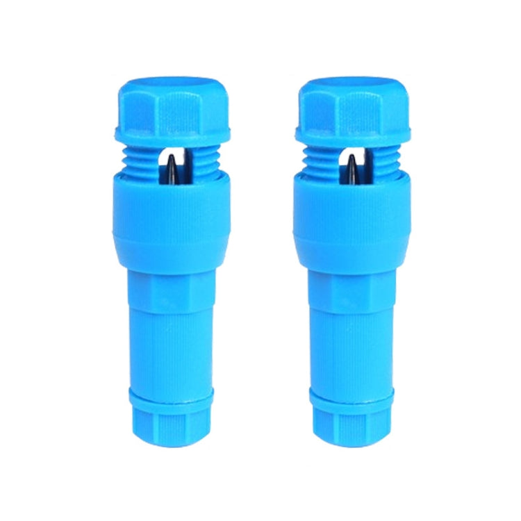 2pcs /Pack Stripping-free Thimble T-shaped Connector Downlight Wiring-free Connector(Blue) - Booster Cable & Clip by buy2fix | Online Shopping UK | buy2fix