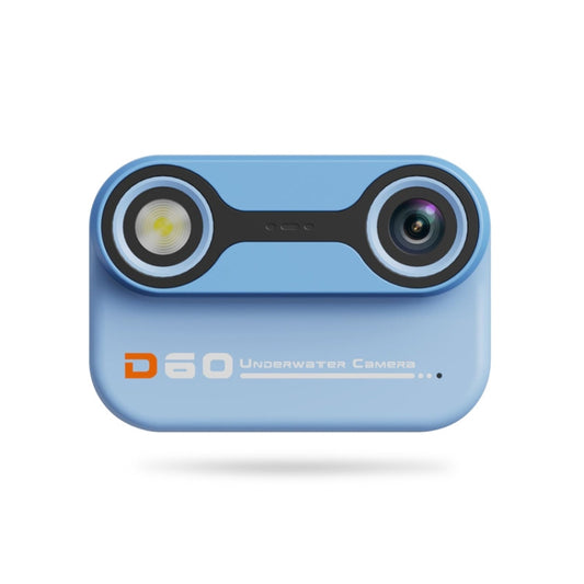 D60 3m Waterproof 2K HD 10X 2.4-inch Outdoor Photo Video Recording Children Mini Camera(Blue) - Children Cameras by buy2fix | Online Shopping UK | buy2fix