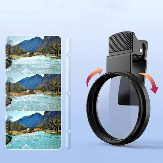 52mm  CPL Filter With Lens Clip For Mobile Phone - Lens & Accessories by buy2fix | Online Shopping UK | buy2fix