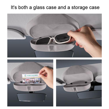 For Tesla Suede Leather Glasses Storage Box, Model: Model Y Black - Sunglasses & Glasses Clips by buy2fix | Online Shopping UK | buy2fix