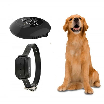 Electronic Fence Wireless Pet Training Device Bark Stop, Plug Type:UK Plug(With 1 Collar) - Training Aids by buy2fix | Online Shopping UK | buy2fix