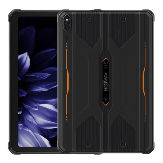 HOTWAV Tab R8 IP68/IP69K Rugged Tablet, 4GB+128GB, 10.1 inch Android 14 Unisoc T606 Octa Core 4G Network, Global Version with Google Play, EU Plug (Black+Orange) - Other by HOTWAV | Online Shopping UK | buy2fix