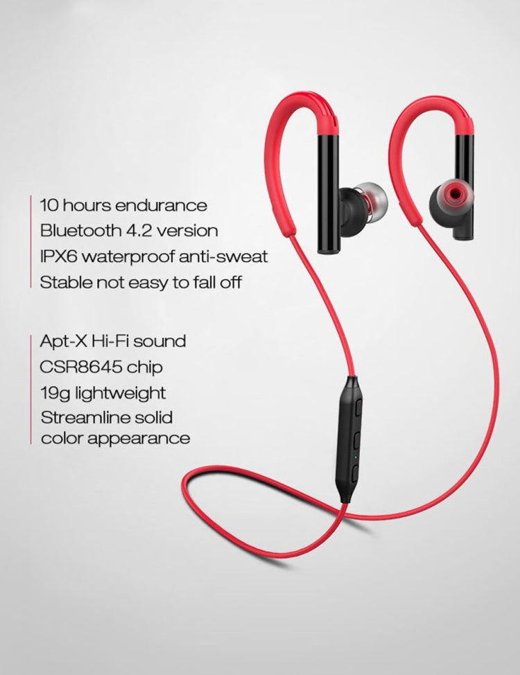 X8 Sports Bluetooth Waterproof Anti-sweat Earphone APTX HiFi Sound Headset - Neck-mounted Earphone by buy2fix | Online Shopping UK | buy2fix