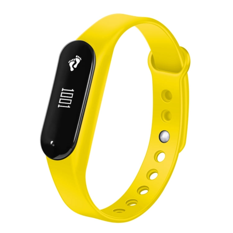 CHIGU C6 0.69 inch OLED Display Bluetooth Smart Bracelet, Support Heart Rate Monitor / Pedometer / Calls Remind / Sleep Monitor / Sedentary Reminder / Alarm / Anti-lost, Compatible with Android and iOS Phones (Yellow) - Smart Wear by buy2fix | Online Shopping UK | buy2fix