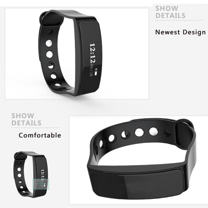 TLW05 0.86 inch OLED Display Bluetooth Smart Bracelet, IP66 Waterproof Support Pedometer / Calls Remind / Sleep Monitor / Sedentary Reminder / Alarm / Remote Capture, Compatible with Android and iOS Phones (Black) - Smart Wear by buy2fix | Online Shopping UK | buy2fix