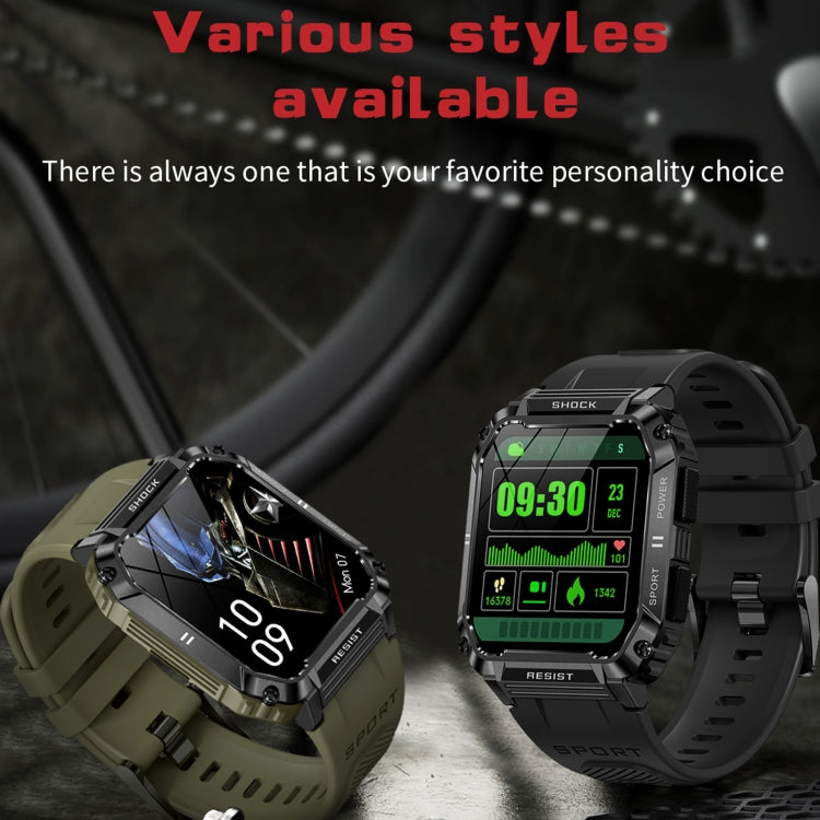 HAMTOD T3 1.95 inch Three Defenses Sport Smart Watch, Support BT Call / Sport Modes / Sleep / Heart Rate / Blood Oxygen / Blood Pressure Monitoring(Black) - Smart Wear by HAMTOD | Online Shopping UK | buy2fix