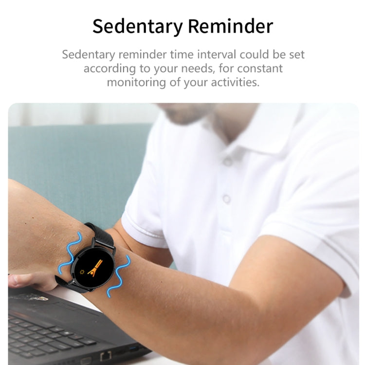 CV08C 1.0 inch TFT Color Screen Silicone Watch Band Smart Bracelet, Support Call Reminder/ Heart Rate Monitoring /Blood Pressure Monitoring/ Sleep Monitoring/Blood Oxygen Monitoring (Black Gold) - Smart Wear by buy2fix | Online Shopping UK | buy2fix