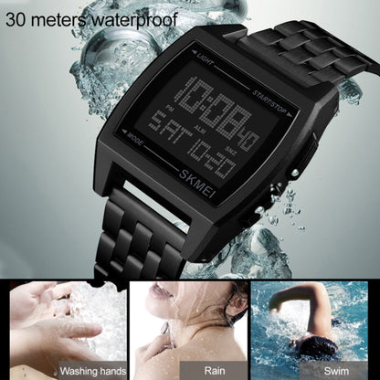 SKMEI 1368 Multifunctional Men Outdoor Sports Noctilucent Waterproof Digital Watch(Black) - Sport Watches by SKMEI | Online Shopping UK | buy2fix