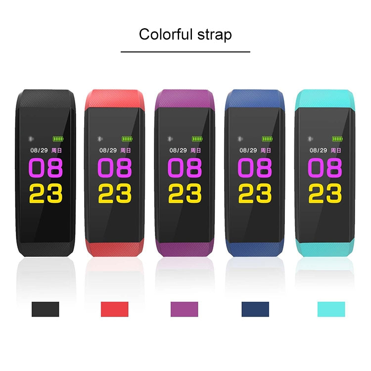 115Plus 0.96 inches OLED Color Screen Smart Bracelet,Support Call Reminder /Heart Rate Monitoring /Blood Pressure Monitoring /Sleep Monitoring /Sedentary Remind(Red) - Smart Wear by buy2fix | Online Shopping UK | buy2fix