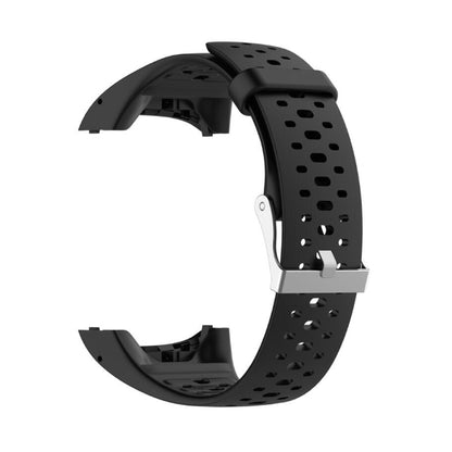 Silicone Sport Watch Band for POLAR M400 / M430(Black) - Smart Wear by buy2fix | Online Shopping UK | buy2fix