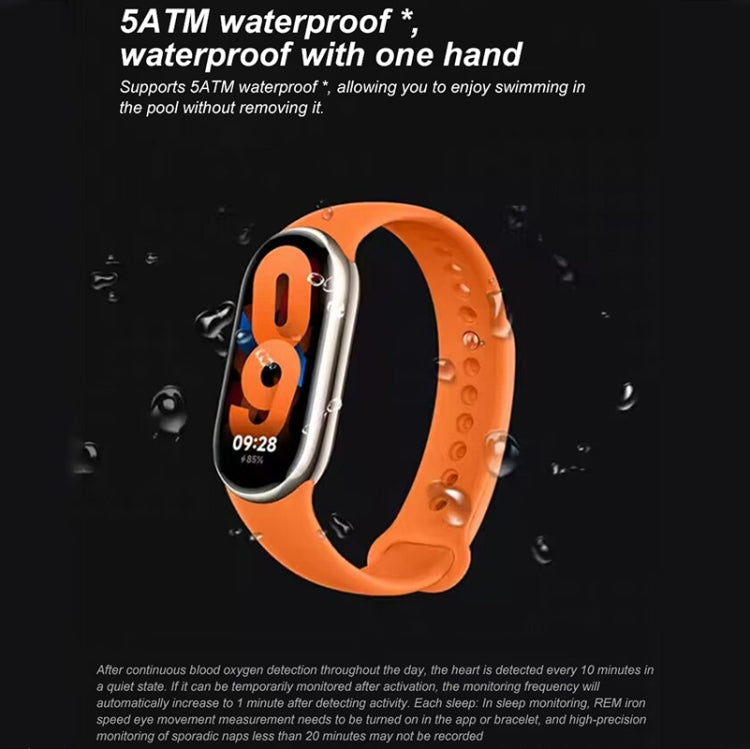 Original Xiaomi Mi Band 8 1.62 inch AMOLED Screen 5ATM Waterproof Smart Watch, Support Blood Oxygen / Heart Rate Monitor(Light Gold) - Wearable Devices by Xiaomi | Online Shopping UK | buy2fix