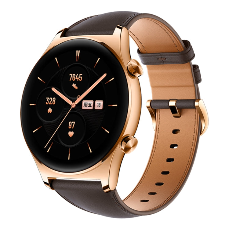 Honor GS 3 Smart Watch, 1.43 inch Screen, Support Heart Rate Monitoring / Bluetooth Call / GPS / NFC (Brown) - Wearable Devices by Huawei | Online Shopping UK | buy2fix