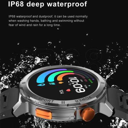 M52 1.43 inch Screen IP68 Waterproof Smart Watch, Support Bluetooth Call / Heart Rate (Tarnish) - Smart Watches by buy2fix | Online Shopping UK | buy2fix