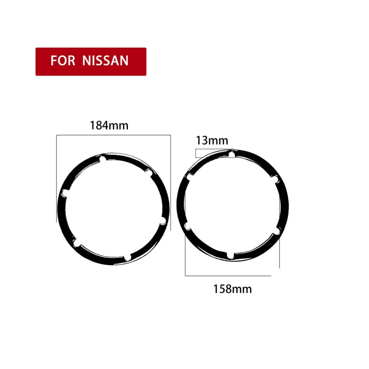 For Nissan 350Z 2003-2009 2pcs Car Hardtop Rear Speaker Horn Decorative Sticker, Left and Right Drive Universal - In Car by buy2fix | Online Shopping UK | buy2fix