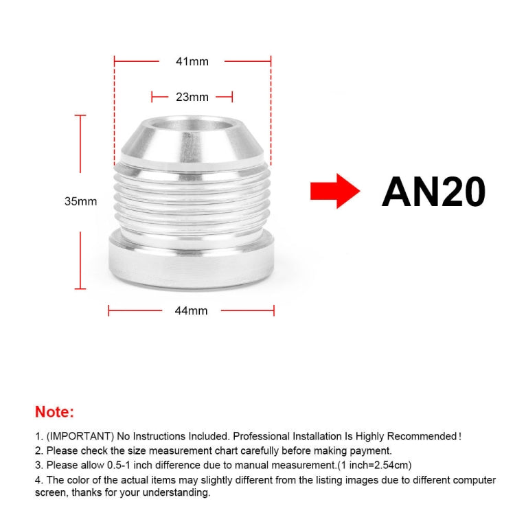 AN20 Car Oil Pipe Joint Breathable Pot Connector - In Car by buy2fix | Online Shopping UK | buy2fix