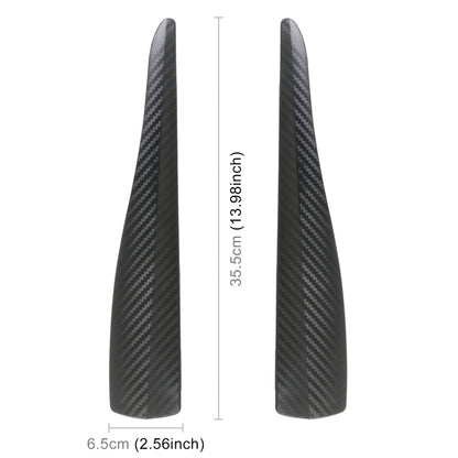 1 Pair Car Carbon Fiber Silicone Bumper Strip, Style: Long (Black) - Anti Collision Sticker by buy2fix | Online Shopping UK | buy2fix