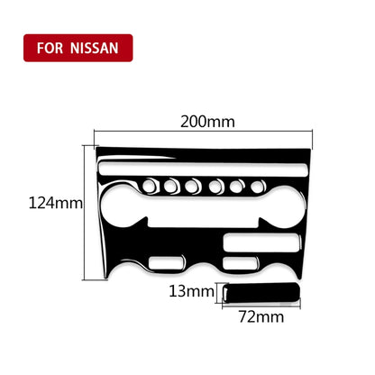 For Nissan 370Z Z34 2009- 2 in 1 Car AC Adjustment Panel Decorative Sticker, Left and Right Drive Universal (Black) - In Car by buy2fix | Online Shopping UK | buy2fix