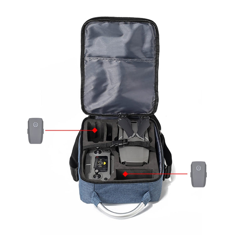 Shockproof Waterproof Single Shoulder Storage Travel Carrying Cover Case Box  for DJI Mavic 2 Pro / Zoom and Accessories(Blue) - DJI & GoPro Accessories by buy2fix | Online Shopping UK | buy2fix