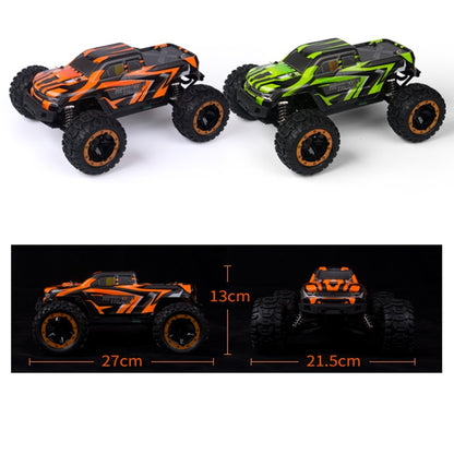 SG-1601 Brush Version 2.4G Remote Control Competitive Bigfoot Off-road Vehicle 1:16 Sturdy and Playable Four-wheel Drive Toy Car Model with LED Headlights & Head-up Wheels (Green) - RC Cars by buy2fix | Online Shopping UK | buy2fix