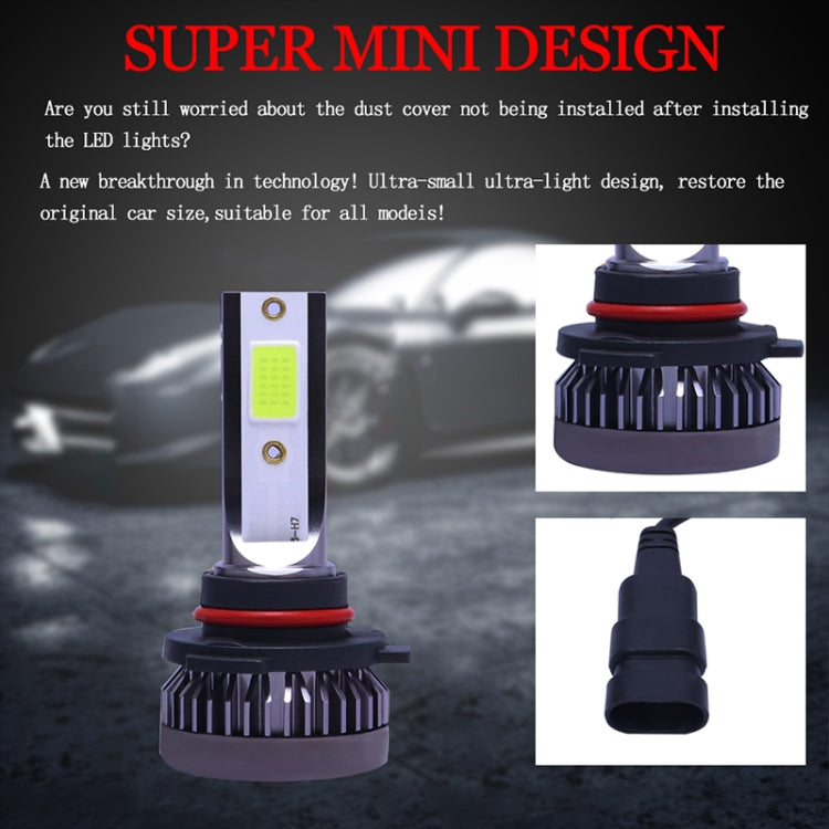 2 PCS H7 DC9-36V / 36W / 8000K / 6000LM IP68 Car / Motorcycle Mini COB LED Headlight Lamps / Fog Light(Ice Blue Light) - LED Headlamps by buy2fix | Online Shopping UK | buy2fix