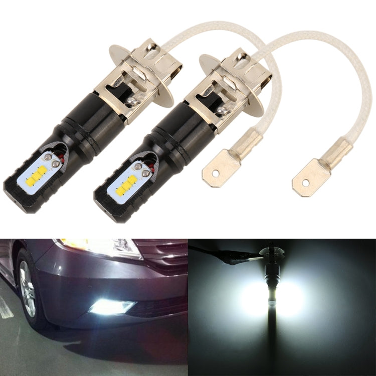 2 PCS H3 DC12V / 4.5W / 6000K / 360LM Car LED Fog Light with 6 CSP Lamp Beads, White Light (Black) - Fog / Driving Lights by buy2fix | Online Shopping UK | buy2fix