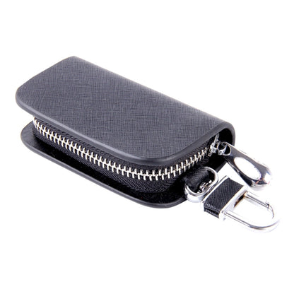 Universal Leather Denim Texture Waist Hanging Zipper Wallets Key Holder Bag (No Include Key)(Black) - Car Key Cases by buy2fix | Online Shopping UK | buy2fix