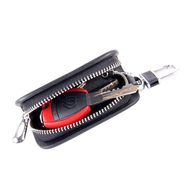 Universal Leather Denim Texture Waist Hanging Zipper Wallets Key Holder Bag (No Include Key)(Black) - Car Key Cases by buy2fix | Online Shopping UK | buy2fix